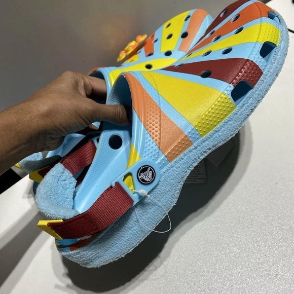 Crocs Zen Garden Sensory Classic Adjustable Terry Cloth Clog Arctic Men’s Sz 13 - Picture 4 of 10